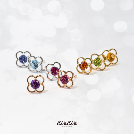 K18PGアメジストピアス 5084B-AMP