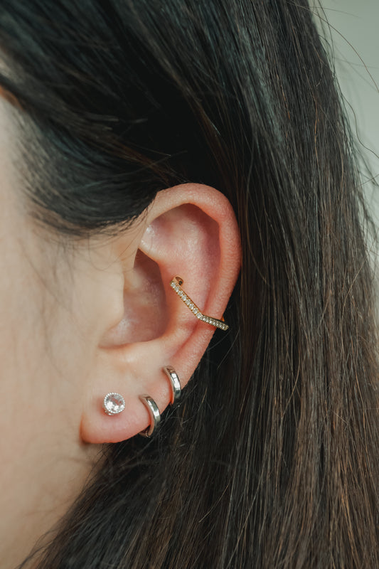 K18YGダイヤイヤーカフ(片耳用) 4966-DAK