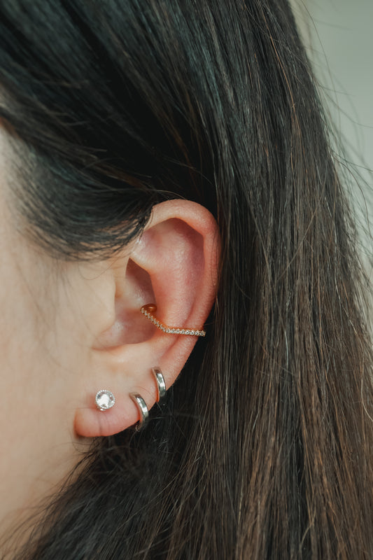 K18PGダイヤイヤーカフ(片耳用) 4966-DAP