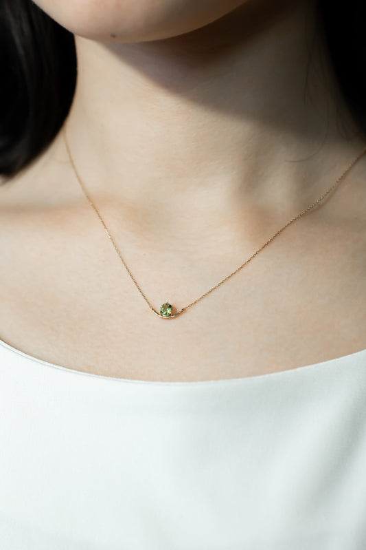 K18YGペリドットネックレス 5085-PEK