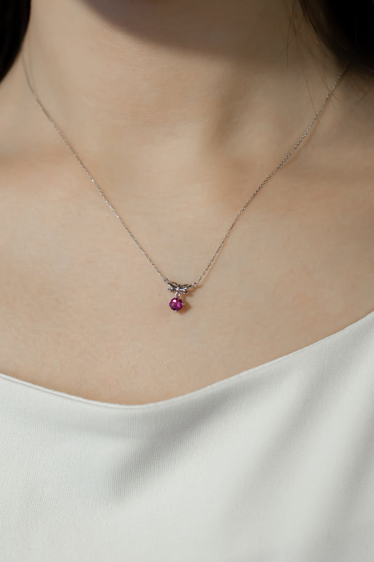 K18WGピンクトルマリンネックレス 5086-PTW