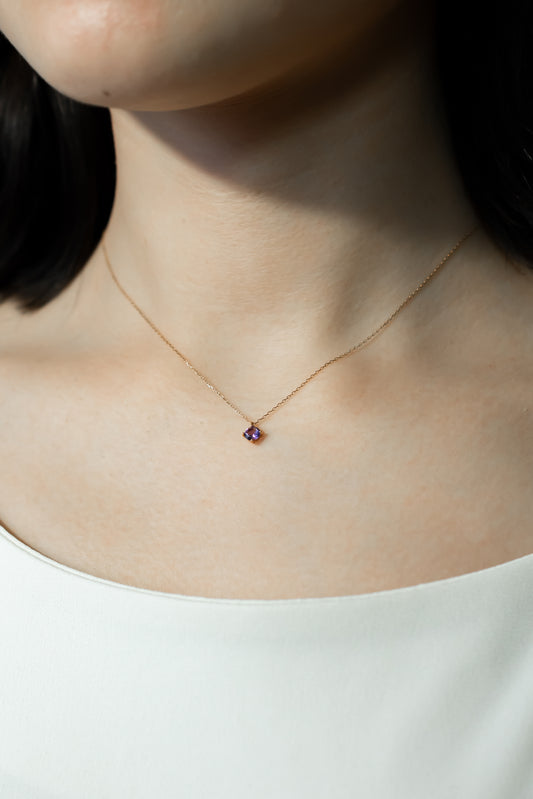 K18YGアメジストネックレス 5087-AMK