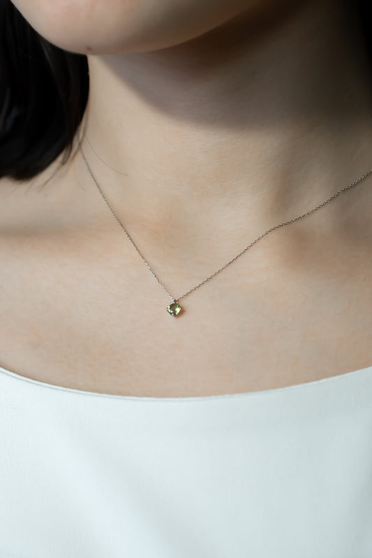 K18WGペリドットネックレス 5087-PEW