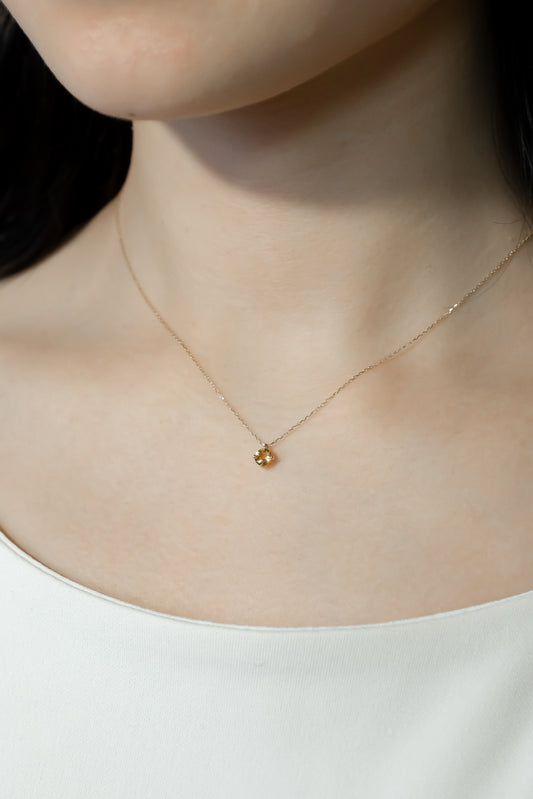 K18YGシトリンネックレス 5087B-CTK