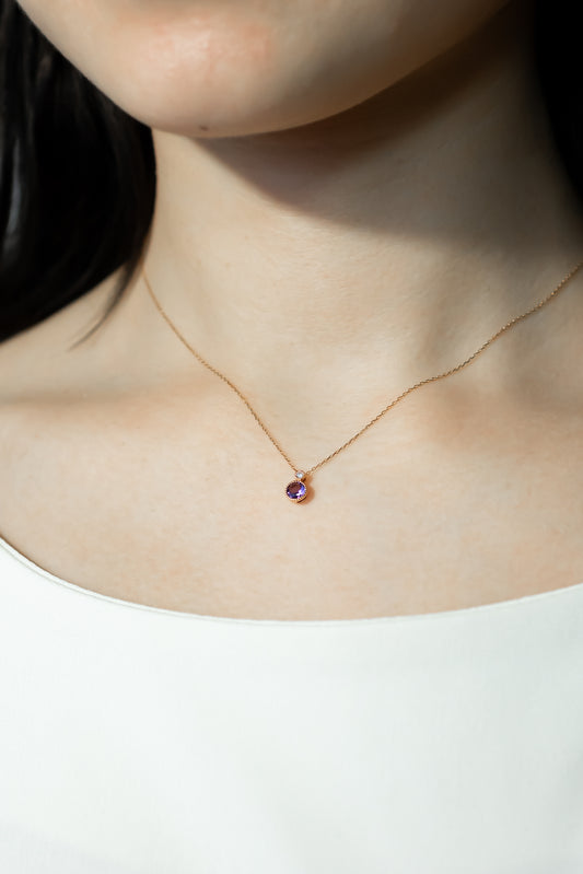 K18PGアメジストネックレス 5088-AMP