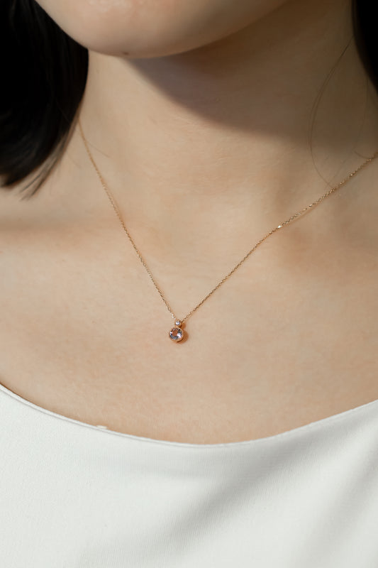 K18PGモルガナイトネックレス 5088-MGP