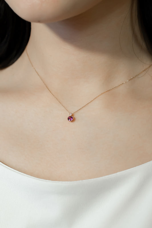 K18PGピンクトルマリンネックレス 5088-PTP