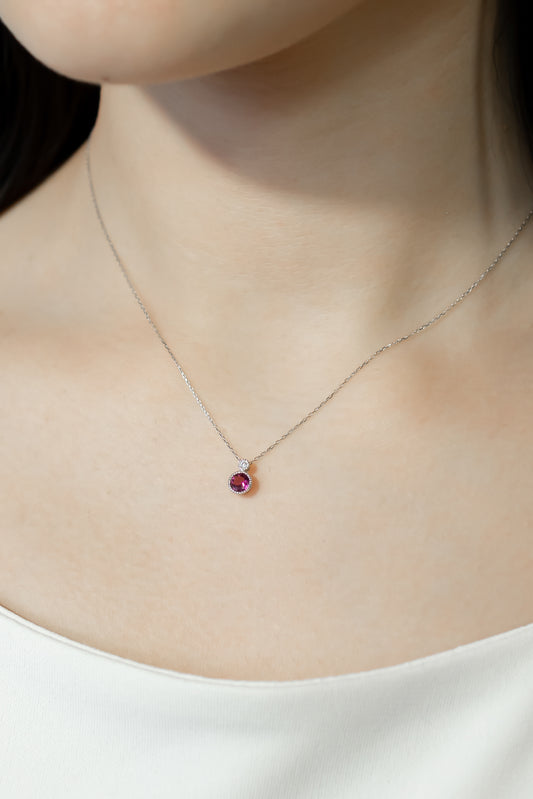 K18WGピンクトルマリンネックレス 5088-PTW