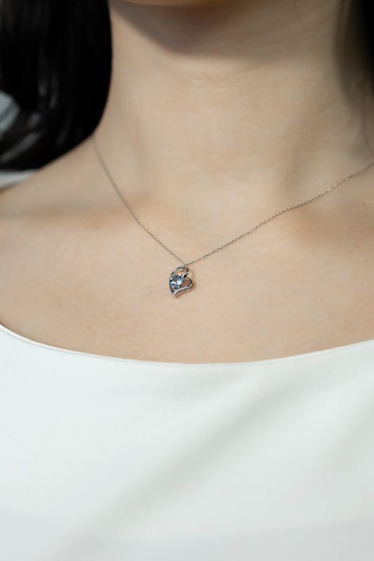 K18WGアクアマリンネックレス 5089-AQW