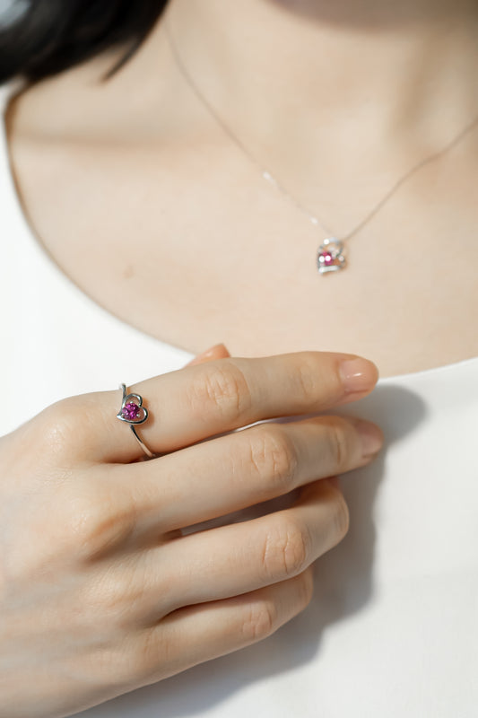 K18WGピンクトルマリンリング 5092-PTW