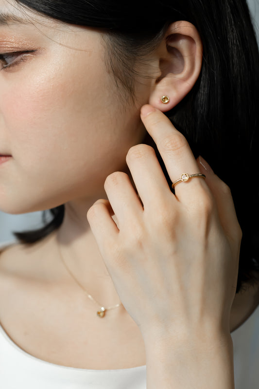 K18YGシトリンリング 5094-CTK