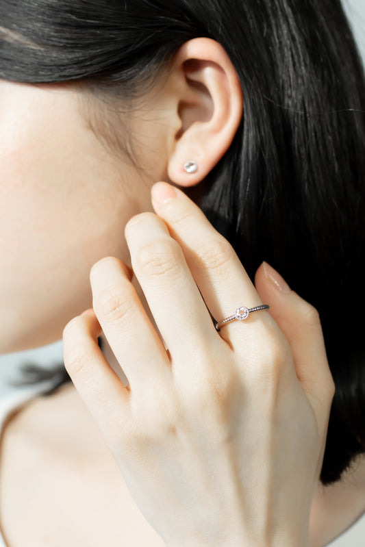 K18WGモルガナイトリング 5094-MGW