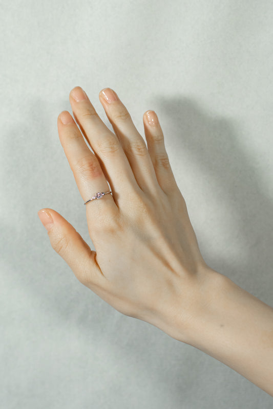 K18WGモルガナイトリング 5096-MGW