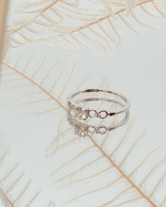 K18WGダイヤモンドリング 5709-DAW