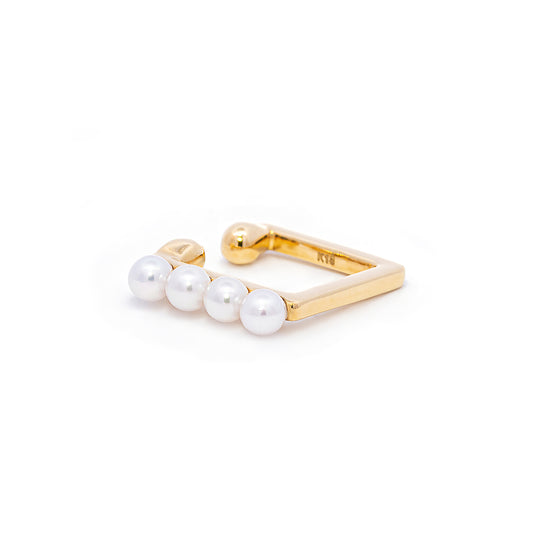 K18YGパールイヤーカフ(片耳用) 5122B-PAK