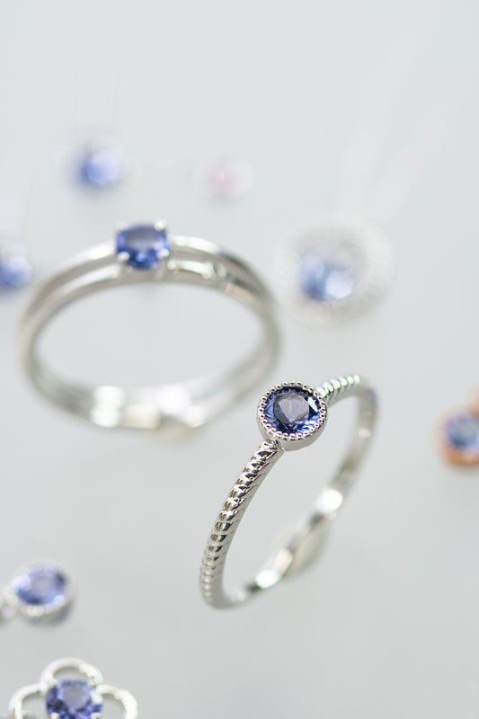 K18WGタンザナイトリング 5094-TAW