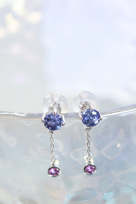 K18WGタンザナイトピアス 5280-TAW