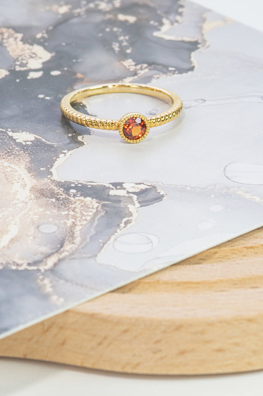 K18YGスペサルティンガーネットリング 5094-SPGK