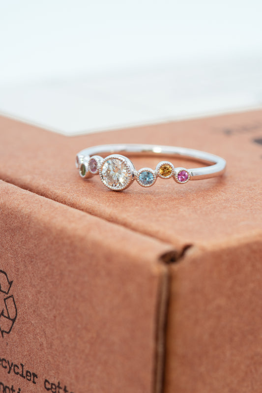 K18WGダイヤモンドリング 5708-DAW