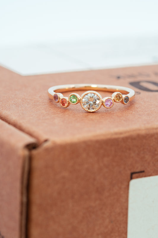 K18YGダイヤモンドリング 5708-DAK