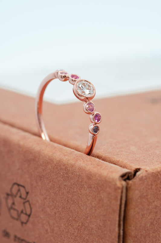 K18PGダイヤモンドリング 5708-DAP