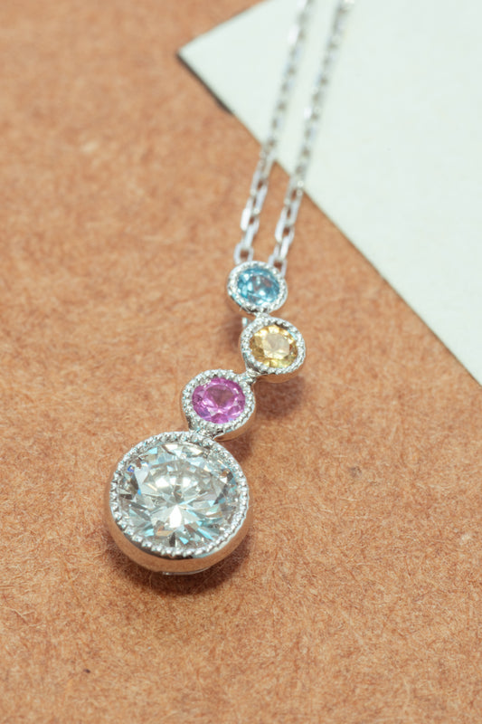 K18WGダイヤモンドネックレス 5707-DAW