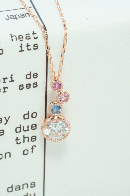 K18PGダイヤモンドネックレス 5707-DAP