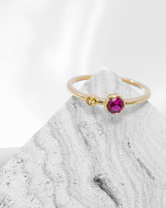 K18YGルビーリング 5097-RBK