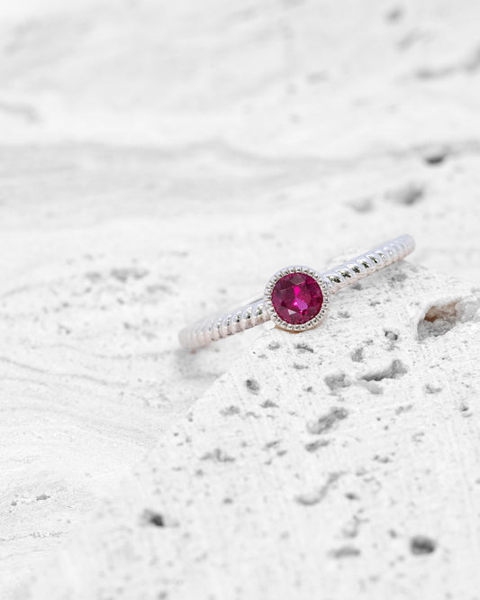 K18WGルビーリング 5094-RBW