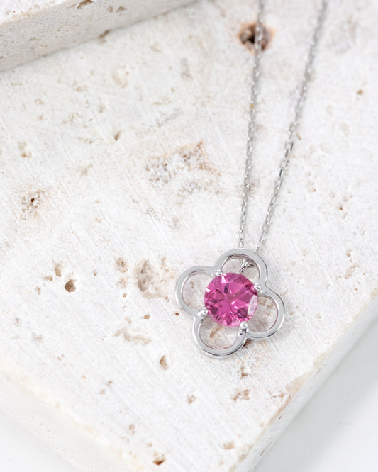 K18WGピンクトルマリンネックレス 5084-PTW