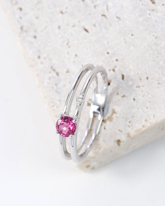 K18WGピンクトルマリンリング 5095-PTW