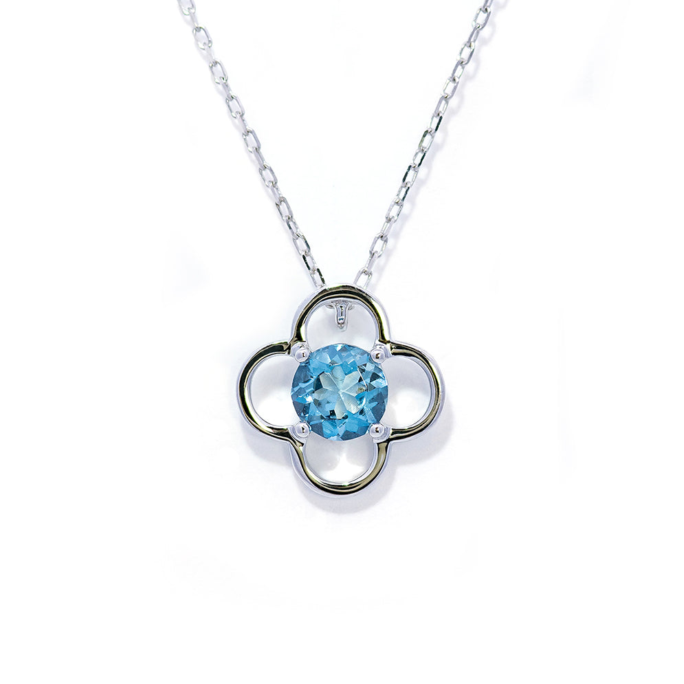 K18WGアクアマリンネックレス 5084-AQW – iwaiwa jewellery