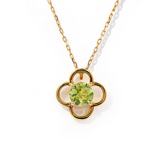 K18YGペリドットネックレス 5084-PEK