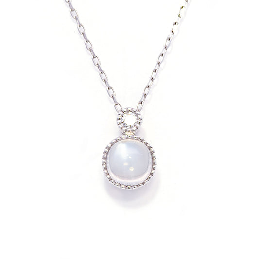 K18WGムーンストーンネックレス 5088-MSW