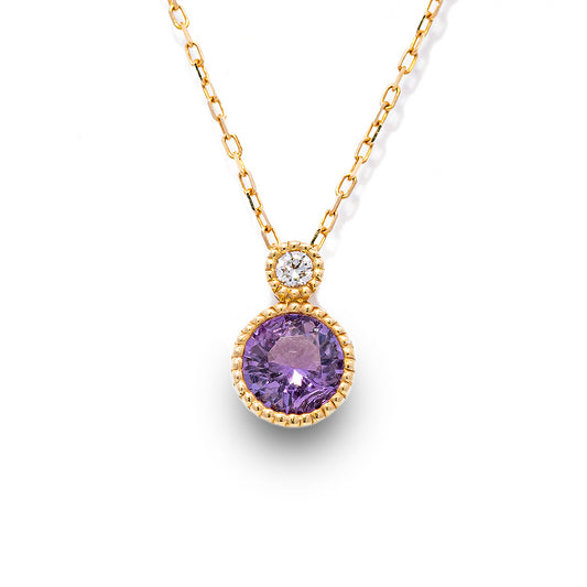 K18YGアメジストネックレス 5088-AMK