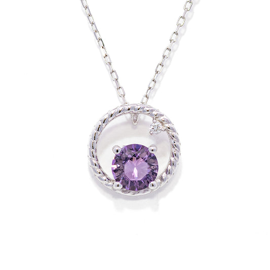 K18WGアメジストネックレス 5091-AMW