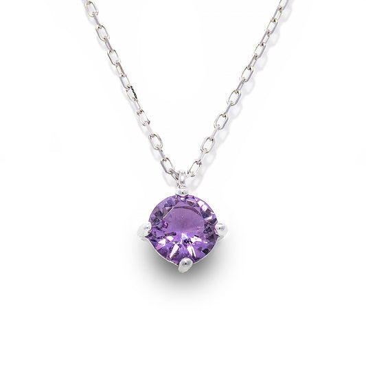 K18WGアメジストネックレス 5087-AMW