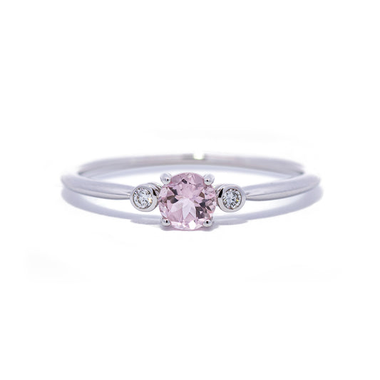 K18WGモルガナイトリング 5096-MGW