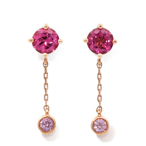 K18PGピンクトルマリンピアス 5280-PTP K18PGピンクトルマリンピアス 5280-PTP