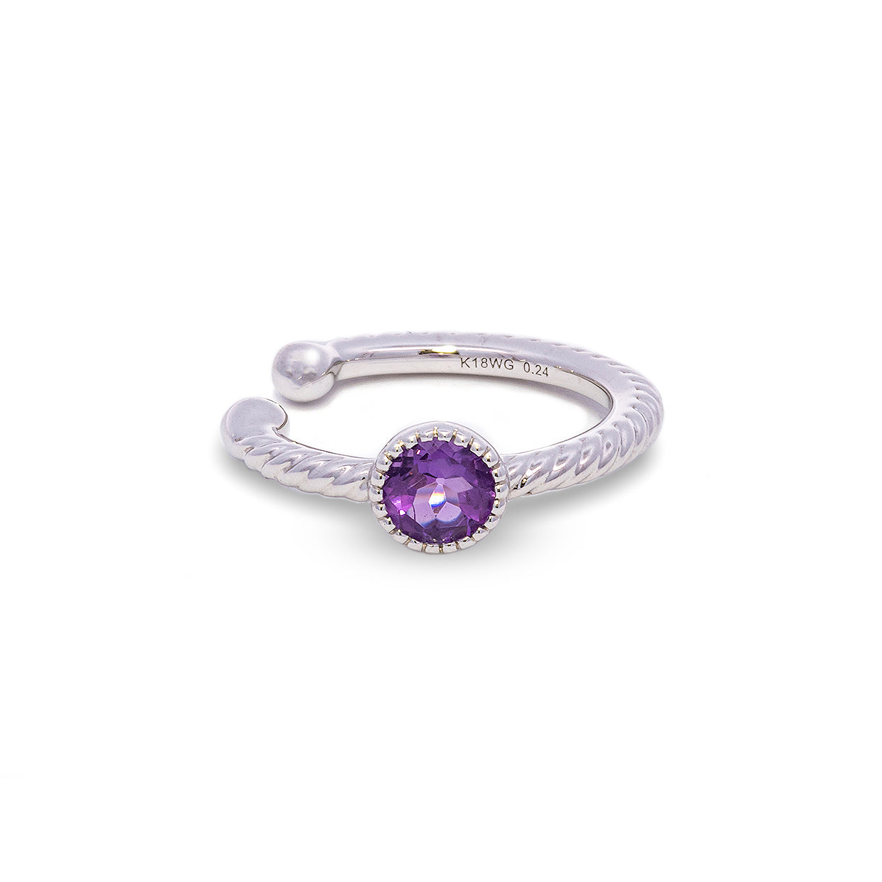 K18WGアメジストイヤーカフ（片耳用） 5094B-AMW – iwaiwa jewellery