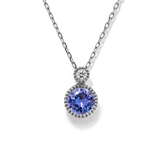 K18WGタンザナイトネックレス 5088-TAW