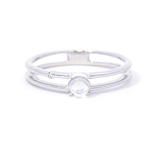 K18WGムーンストーンリング 5095-MSW