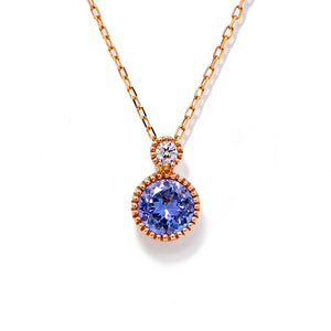 K18PGタンザナイトネックレス 5088-TAP K18PGタンザナイトネックレス 5088-TAP