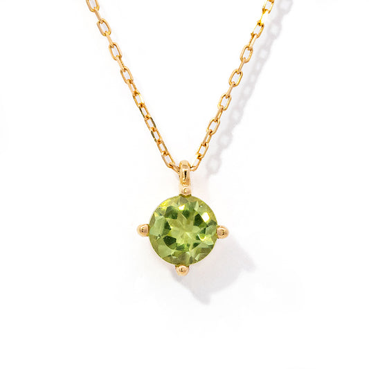 K18YGペリドットネックレス 5087-PEK