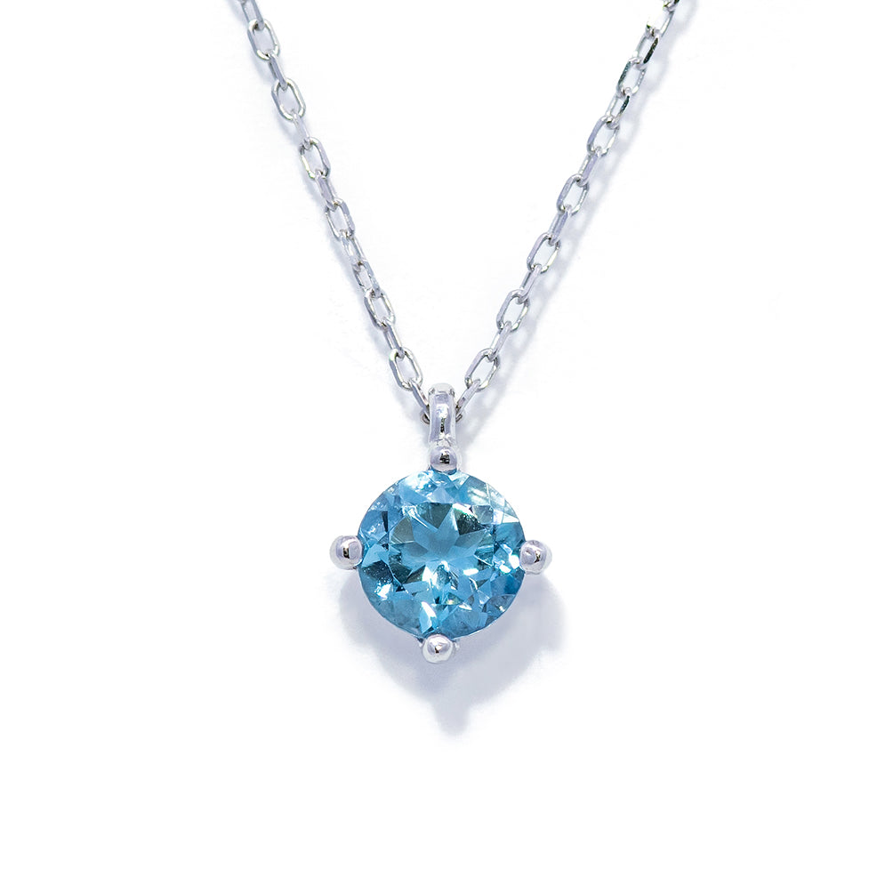 K18WGアクアマリンネックレス 5087-AQW – iwaiwa jewellery