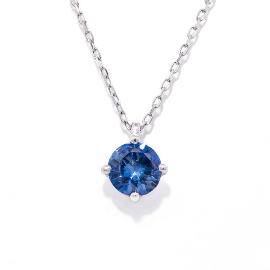 K18WGサファイアネックレス 5087B-SAW