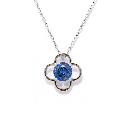 K18WGサファイアネックレス 5084-SAW