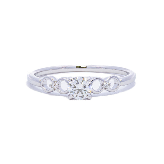 K18WGダイヤモンドリング 5709-DAW