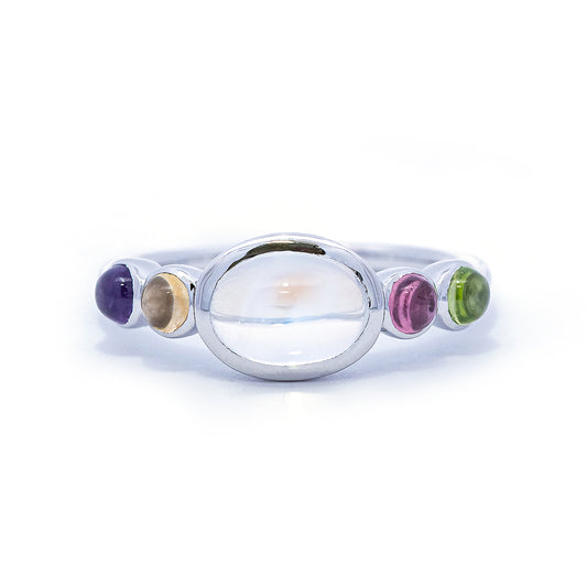 PTレインボームーンストーンリング 5850-ANPT