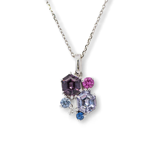 PTカラースピネルネックレス X8890-SNPT